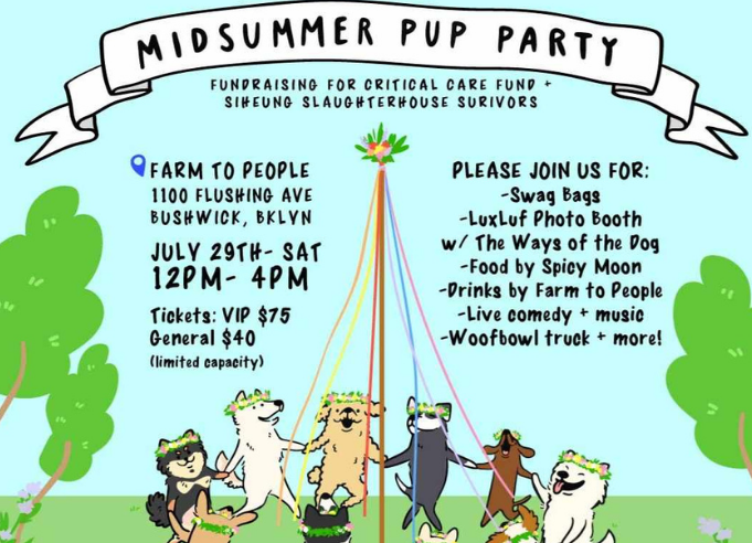 Midsummer Pup Party Announced, Tickets on Sale Now